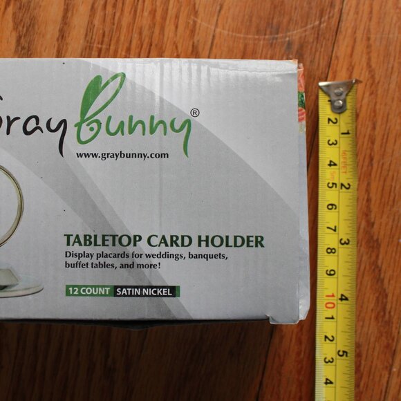 Gray Bunny 12pc Tabletop Card Holders - Picture 7 of 7